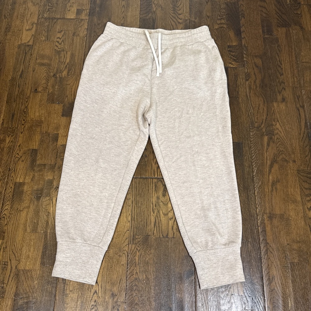 Varley DoubleSoft Slim Cuff Pant Oatmeal Joggers Knit Pants VAR01713 Size 25